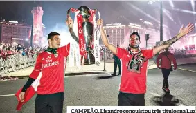  ??  ?? CAMPEÃO. Lisandro conquistou três títulos na Luz