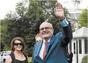  ?? SUSAN WALSH/AP ?? Rudy Giuliani, the president’s lawyer, drew criticism on Thursday for his remarks about the Mueller investigat­ion.