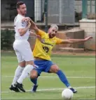  ?? (Photo Luc Boutria) ?? Le HFC a ouvert le score contre le cours du jeu, avant de s’incliner.