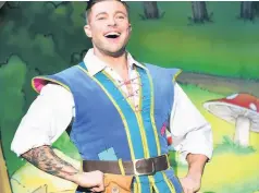  ??  ?? Duncan James plays Jack Trott in the holiday panto at Derby Arena