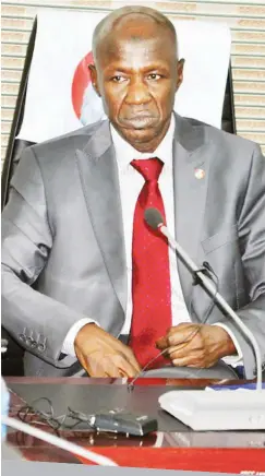  ??  ?? Ibrahim Magu, acting Chairman of the EFCC