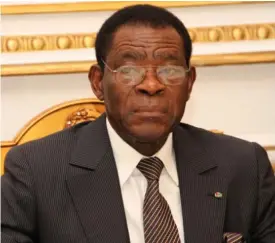  ??  ?? PRESIDENTE DA REPÚBLICA DA GUINÉ EQUATORIAL, TEODORO OBIANG NGUEMA MBASOGO