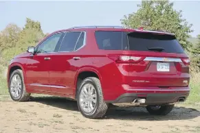  ??  ?? 2018 Chevrolet Traverse in High Country trim