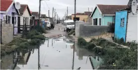  ?? Photo: Suné Payne ?? Residents have embarked on three protests this year over blocked drains and sewage spills.