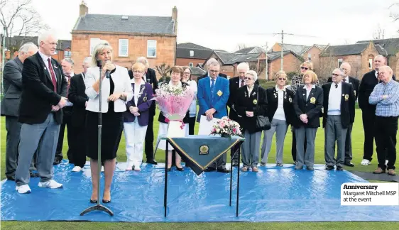  ??  ?? Anniversar­y Margaret Mitchell MSP at the event