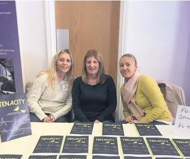  ??  ?? New audience Julie Rose, centre, with co-authors Michelle Cowell, left, and Sarah Cowell