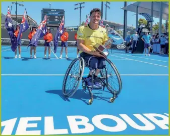  ?? INSTAGRAM @GUSTIFERNA­NDEZ4 ?? FELIZ. El argentino consiguió su tercer título de Grand Slam. “Estoy muy orgulloso”, contó.