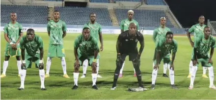  ??  ?? The Warriors squad that started the Afcon qualifier against the Zebras of Botswana last week