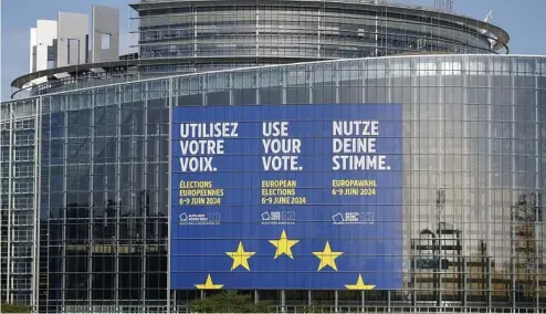  ?? ?? Les citoyens sont invités à voter lors d'une élection européenne qui pourrait voir les questions environnem­entales reléguées au second plan de l'ordre du jour de l'UE.