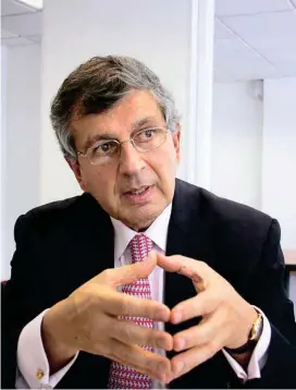  ?? FOTO ?? El presidente de la CCI, Juan Martín Caicedo, sugirió que se haga un plan de acción para pymes de ingeniería.