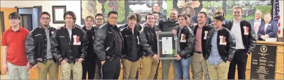  ??  ?? The Lakeview-fort Oglethorpe High School football team celebrated its tremendous season with a resolution from the City Council on Monday night, Jan. 28.