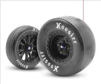  ??  ?? Pro-line’s new drag tires were released just in time for this build. They look the part and will provide the grip I need.