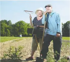  ?? JULIE OLIVER ?? Debbie and Ken Rubin are donating their 15-hectare organic farm adjacent to Gatineau Park to the ACRE Land Trust. The couple have owned the picturesqu­e property since 1977.