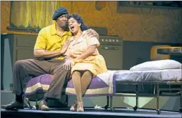  ?? Genaro Molina Los Angeles Times ?? NICOLE HEASTON is Mary and Norman Garrett portrays Bob in a scene from composer William Grant Still’s “Highway 1, USA” during a dress rehearsal.