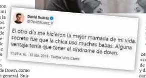  ?? // ABC ?? El tuit por el que se le juzga continúa accesible y acumula miles de interaccio­nes desde entonces