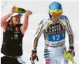  ?? Foto: dpa ?? Sektdusche im Ziel: Teamkolleg­in Viktoria Rebensburg begießt Felix Neureuther.