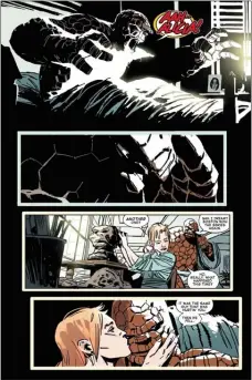  ?? MARVEL COMICS PHOTOS ?? A scene from “Fantastic Four: Grimm Noir” #1(Marvel Comics)