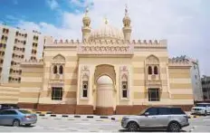  ??  ?? WAM The mosque located in Maysaloon area was built at a cost of over Dh21 million in the Fatimid-stone architectu­ral style.