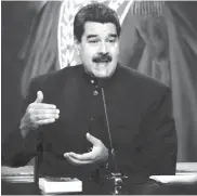  ??  ?? Nicolás Maduro, presidente de Venezuela.