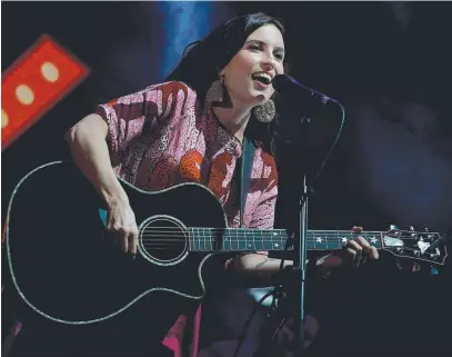  ?? ?? In a weekend of major events, performer Missy Higgins will play Munro Martin Parklands on Saturday.