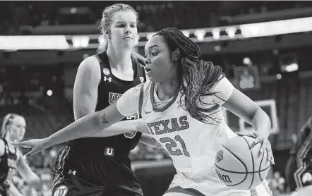  ?? Eric Gay / Associated Press ?? Freshman forward Aaliyah Moore has averaged 19.5 points on 82.4 percent shooting in the Longhorns’ two NCAA Tournament wins.