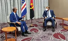  ?? DR ?? João Lourenço reuniu na Ilha do Sal com o PM de Cabo Verde