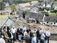  ?? APA/AFP ?? Angela Merkel besuchte am Sonntag das Flutgebiet