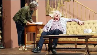  ?? COURTESY OF THE BECK CENTER FOR THE ARTS ?? Anne McEvoy, as Blanch, and Austin Pendleton, as Ben, perform in the Beck Center for the Arts’ production of “Broadway Bound.”