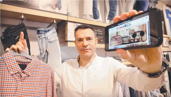  ?? Picture: GLENN FERGUSON ?? Cotton On Group’s Brendan Sweeney says the fashion group has overhauled its website to compete with Amazon.