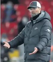  ??  ?? No dice: Jurgen Klopp says he has never told a player to be ‘wise’ in box