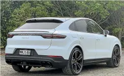  ??  ?? The coupe is 20mm lower than Cayenne SUV; the seating position is lower still.