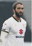  ??  ?? Sunderland loanee Will Grigg in MK Dons’ colours.