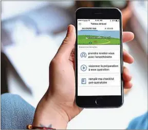  ??  ?? E-fitback propose un suivi postopérat­oire numérique.