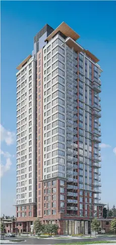  ??  ?? The 27-storey Lloyd comprises 179 two- and three-bedroom homes.