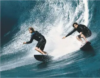  ??  ?? Luke Bracey and Édgar Ramírez in Point Break, at Regal DeVargas, Regal Stadium 14, and DreamCatch­er in Española