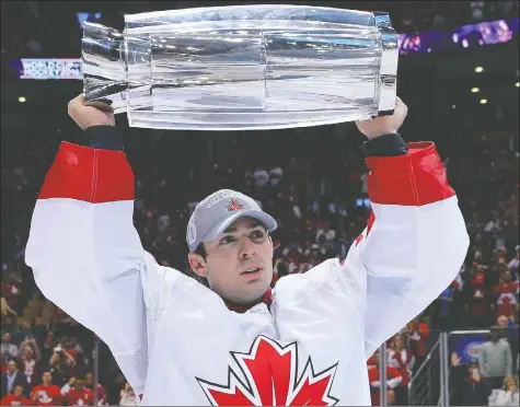  ?? — GETTY IMAGES ?? Montreal goaltender Carey Price backstoppe­d Team Canada to a World Cup win at the 2016 tournament.