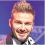  ??  ?? NO MIAMI SPICE: Becks will be without wife Victoria