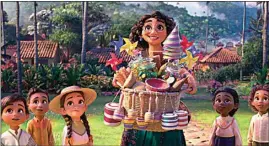  ?? DISNEY VIA AP ?? This image released by Disney shows Mirabel, voiced by Stephanie Beatriz, in a scene from the animated film “Encanto.”