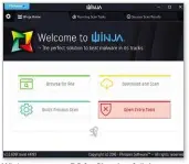  ??  ?? Winja scans your PC for files that fail the Virustotal security test