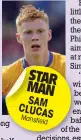  ??  ?? STAR MAN SAM CLUCA
S Mansfi
eld