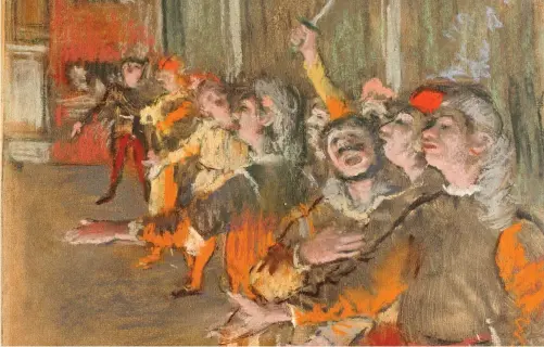  ??  ?? Recovered: Edgar Degas’s pastel drawing Les Choristes, which was stolen from a Marseilles museum nine years ago