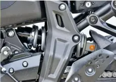  ??  ?? Revised suspension at both ends makes the MT-07 more stable