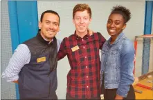  ??  ?? From left, cast members Luis Antonio Gonzalez, Hidde Meurs and Maya Henry are pictured.