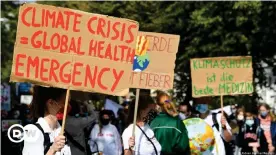  ??  ?? Climate activists and scientists are calling on world leaders to fulfil their pledges to limit global heating