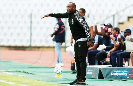  ?? /Gallo Images ?? Benni Mccarthy, the head coach of Amazulu, risks censure by the PSL disciplina­ry committee for saying his team was beaten by the man in the middle.