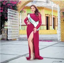  ??  ?? La panuquense Laura Barrientos Castelán participar­á en el Concurso Estatal de Miss Earth Veracruz 2018. Cortesía