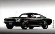  ??  ?? Ford Mustang GT  conduite par Steve McQueen dans le film « Bullitt » - Adjugé : , M$ (environ , millions d’’euros).