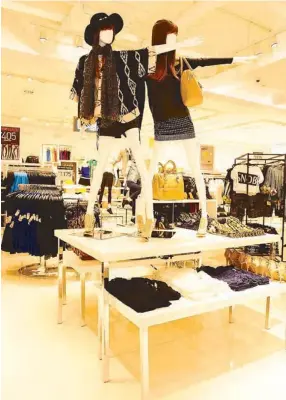  ??  ?? Bohemian rhapsody: Boho silhouette­s highlight Forever 21’s new collection­s.