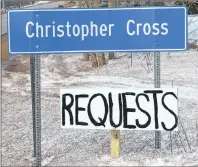  ?? ERIC MCCARTHY/JOURNAL PIONEER ?? Christophe­r Cross is a community just outside of Tignish. It is where the man who started Christophe­r Cross Requests, Malcolm Pitre, lives.