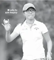  ?? Lydia Ko AFP PHOTO ??